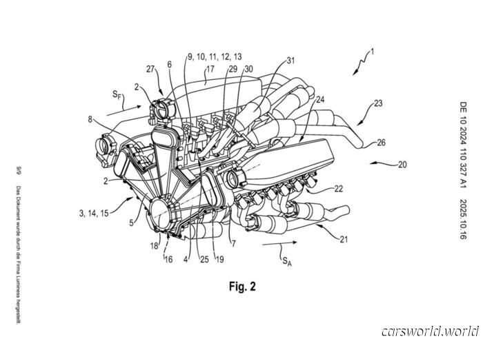 Porsche Files Patent for an Impressive New W12 Engine | Carscoops